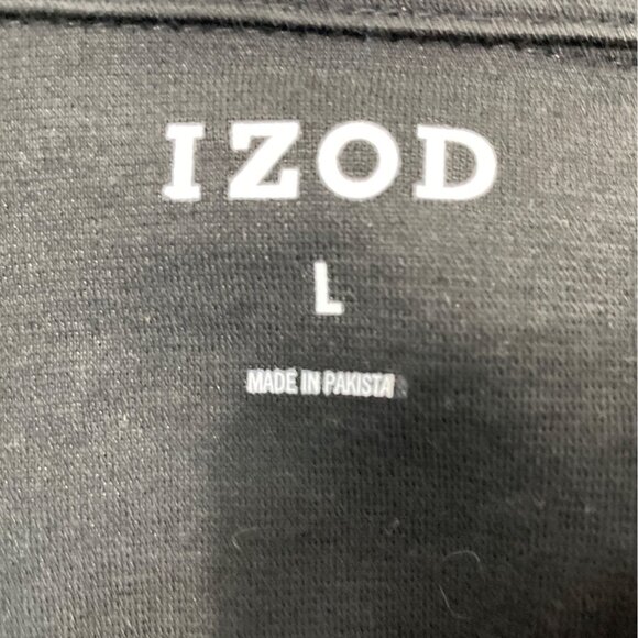 Izod Men’s Black Turtle Neck Zip Up Sweater Sz L - NWT - Picture 7 of 10